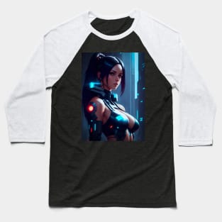 Cyberpunk girl Baseball T-Shirt